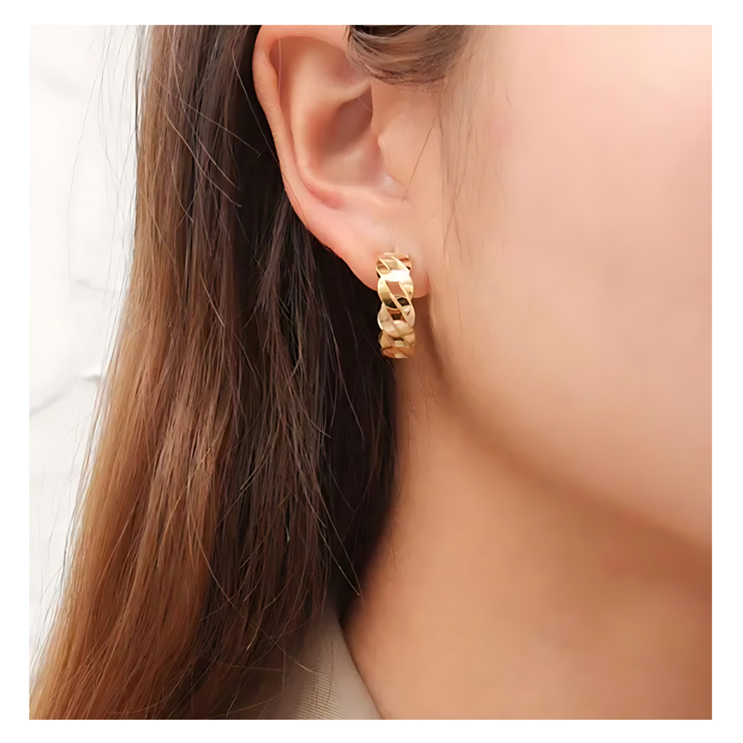 Sonia • 18K Gold Earring • Non Tarnish Jewelry
