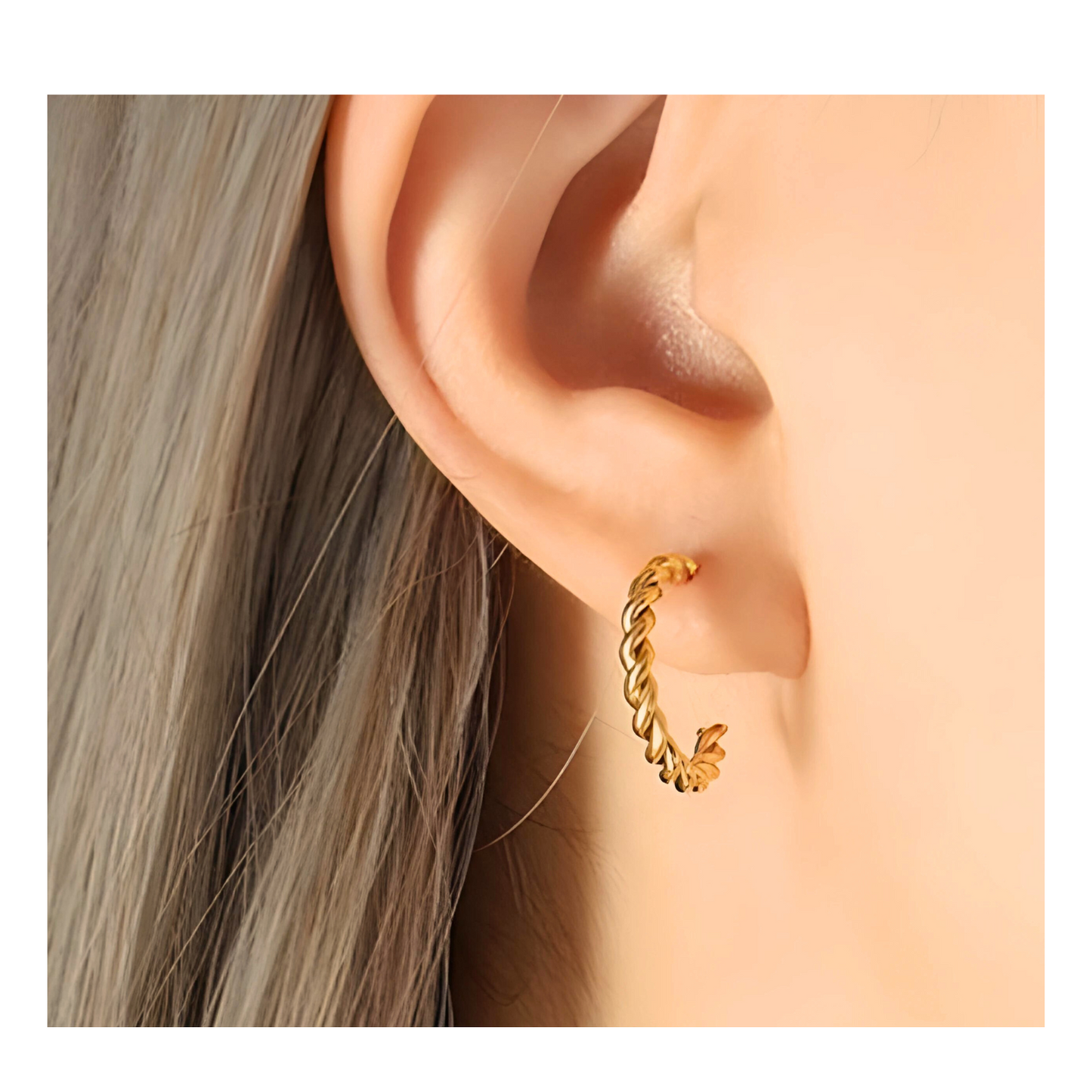Helena • 18K Gold Earring • Non Tarnish Jewelry