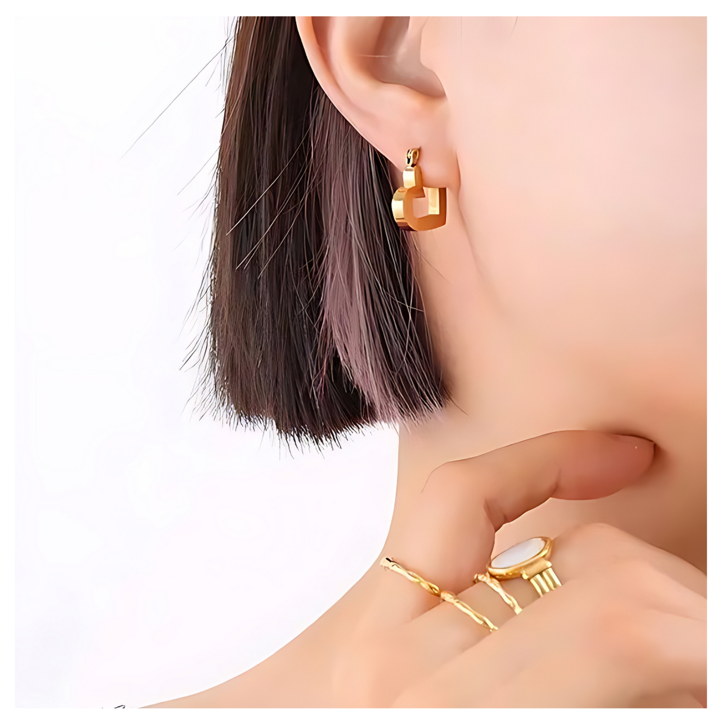 Xenia • 18K Gold Earring • Non Tarnish Jewelry
