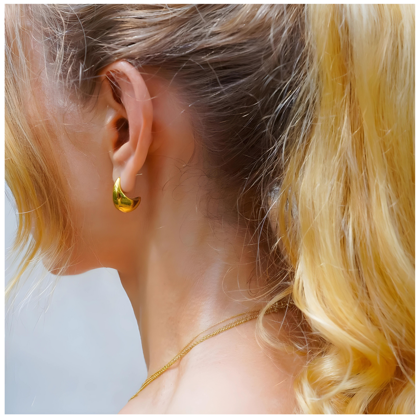 Gelena • 18K Gold Earring • Non Tarnish Jewelry