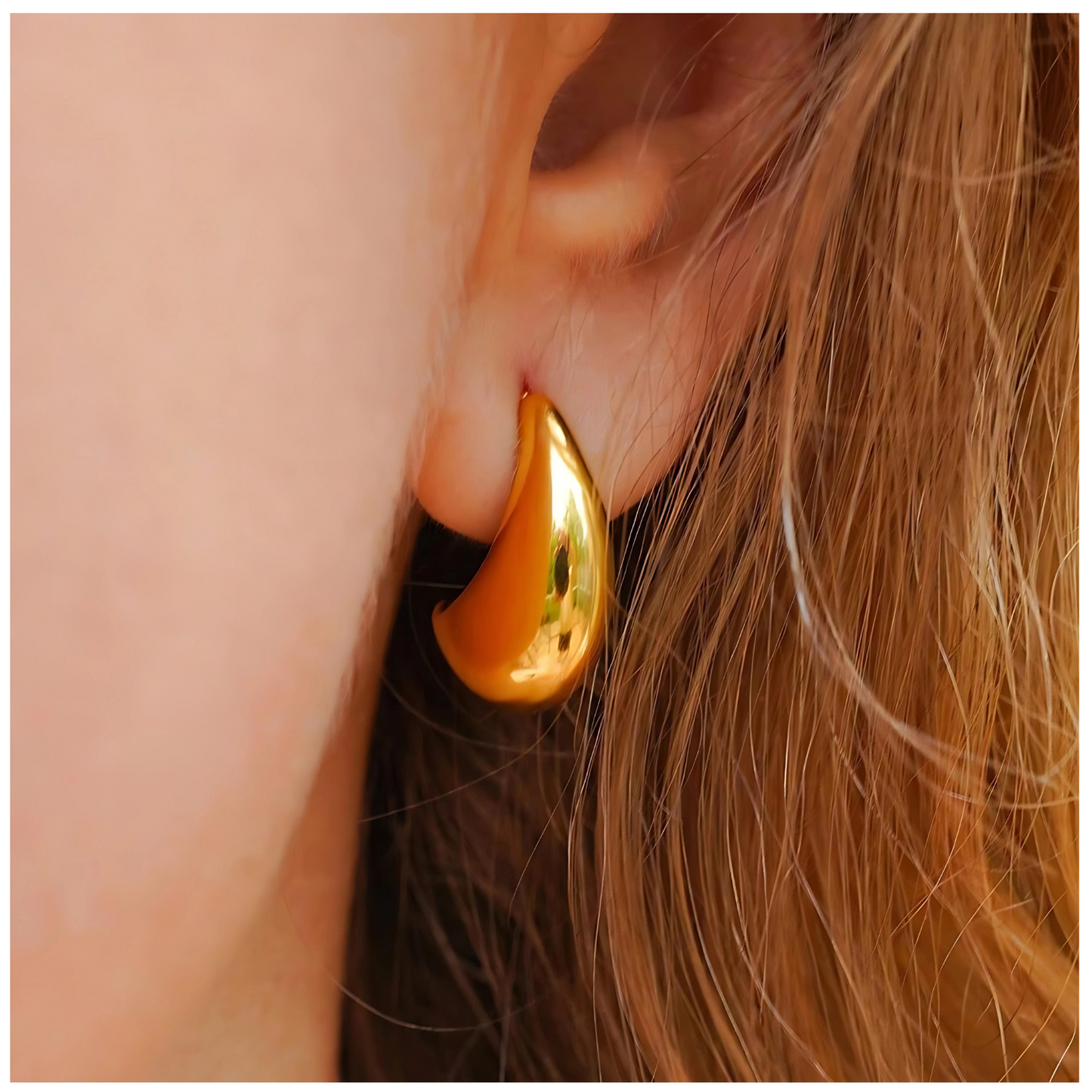 Gelena • 18K Gold Earring • Non Tarnish Jewelry