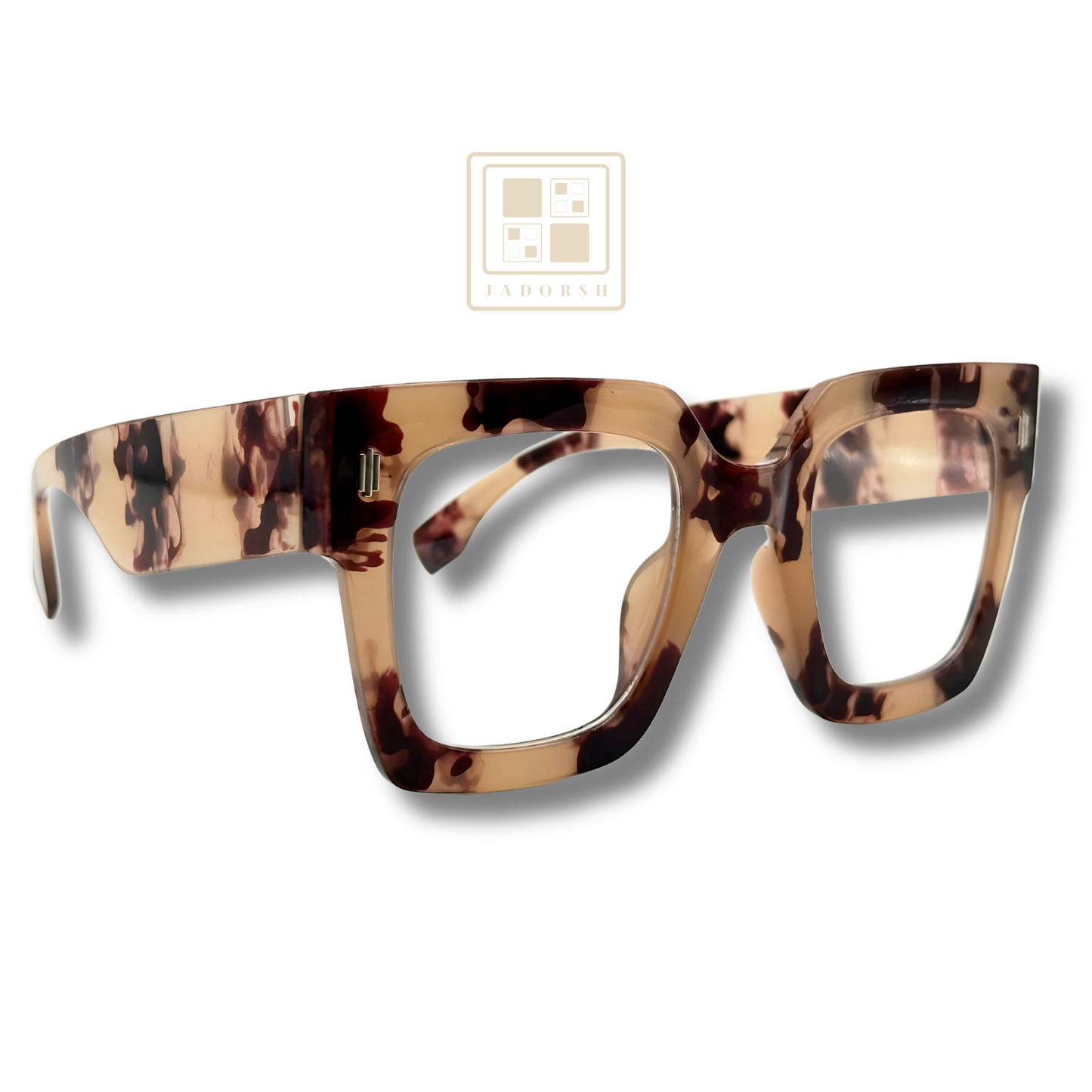 Bianca - Oversize Clear Lens Blue Light Blocking Eyeglasses