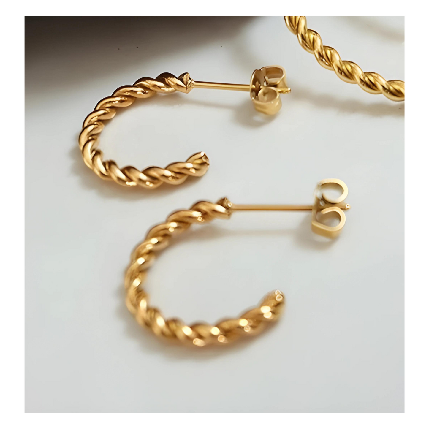 Helena • 18K Gold Earring • Non Tarnish Jewelry