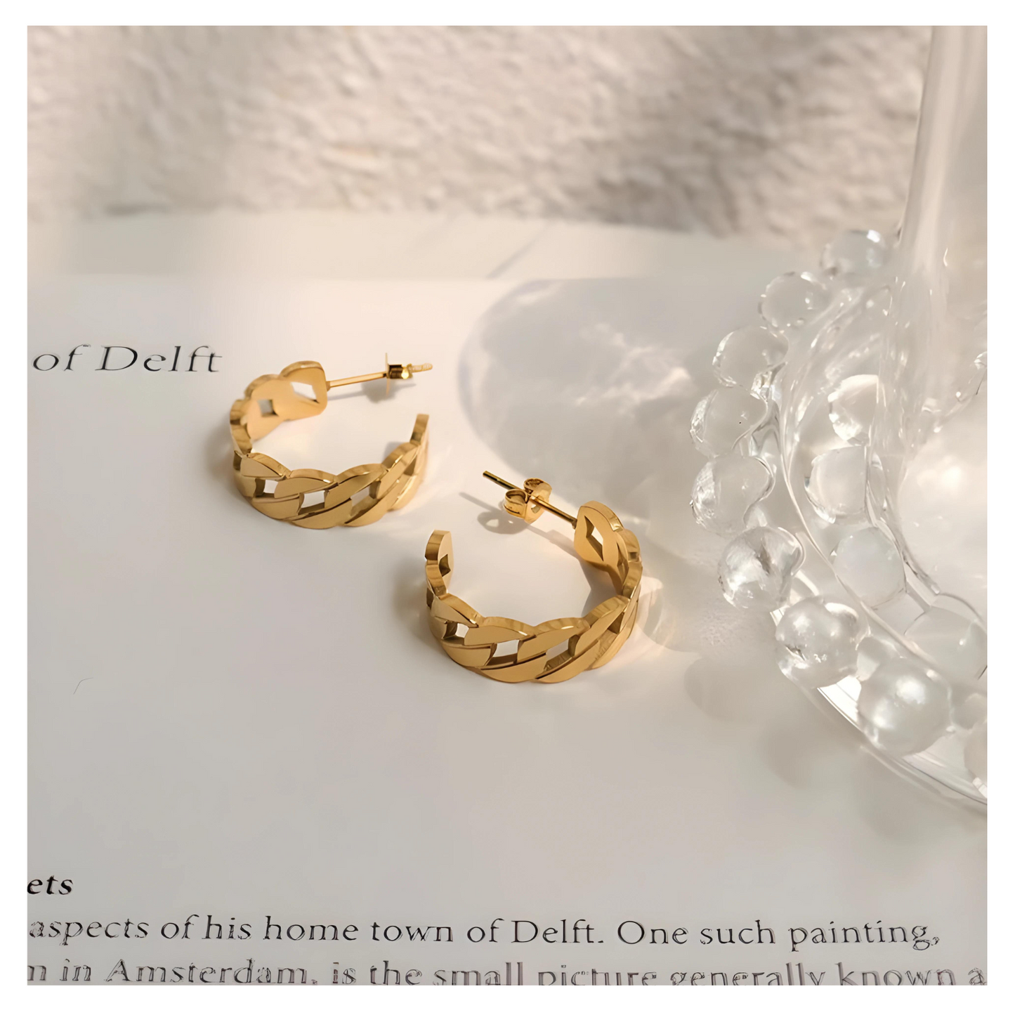 Sonia • 18K Gold Earring • Non Tarnish Jewelry