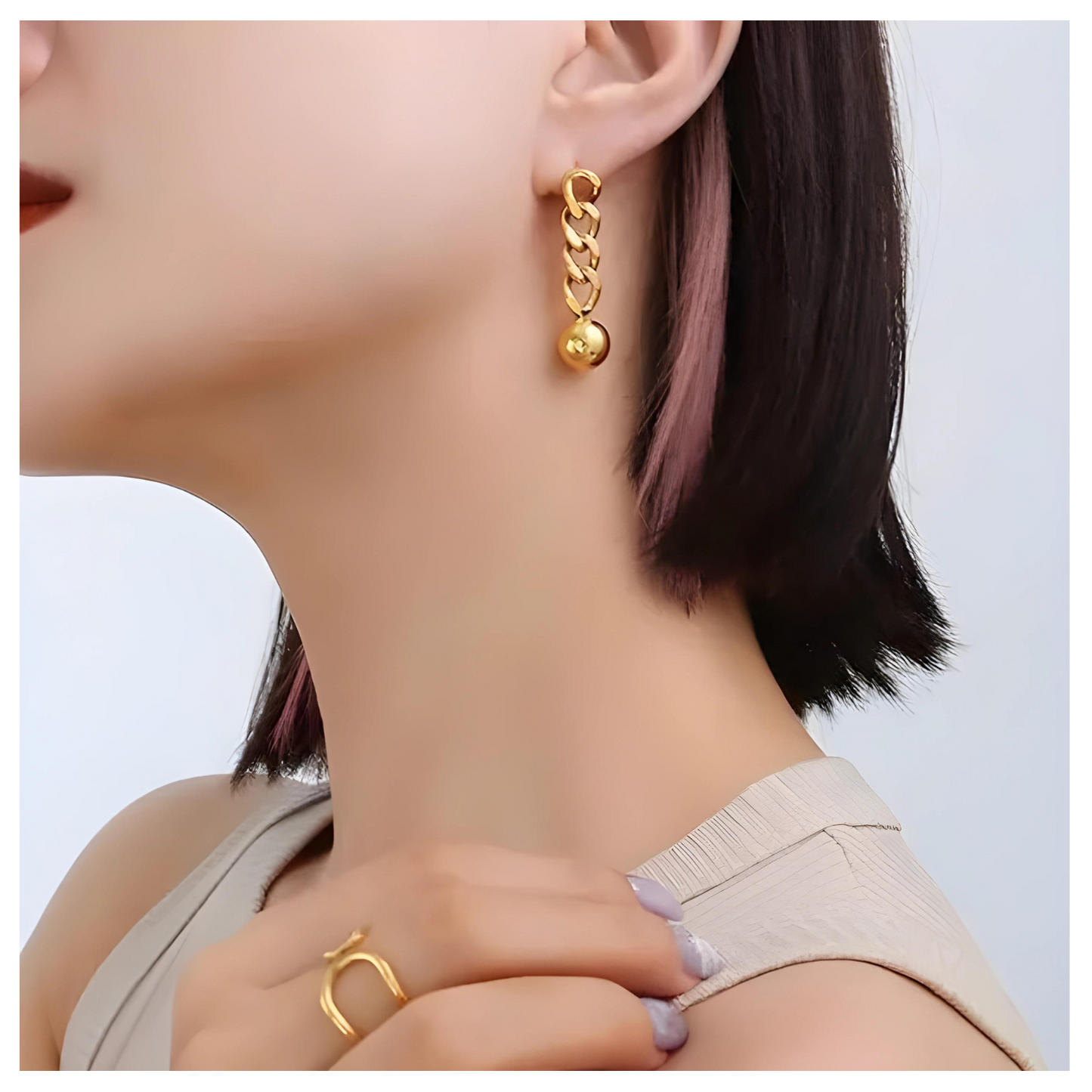 Moriah • 18K Gold Earring • Non Tarnish Jewelry