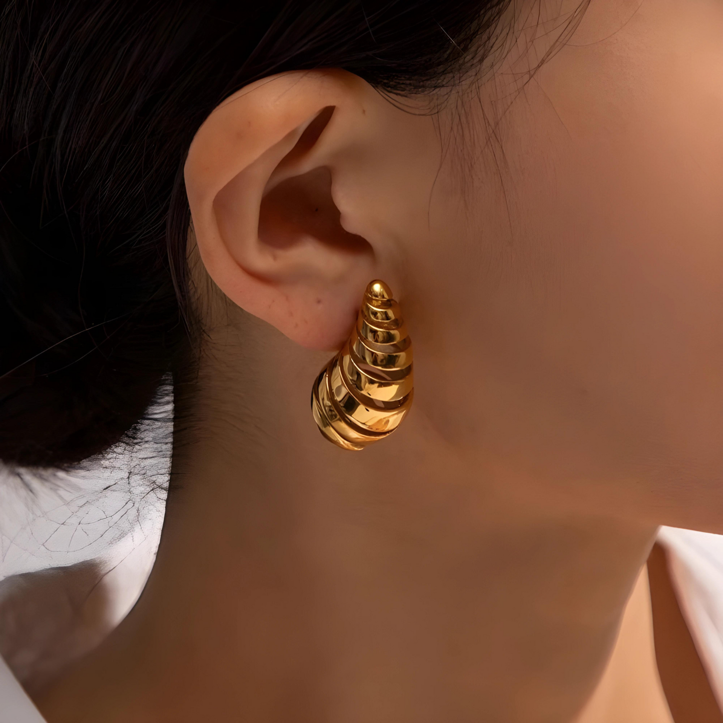 Alaina • 18K Gold Earring • Non Tarnish Jewelry