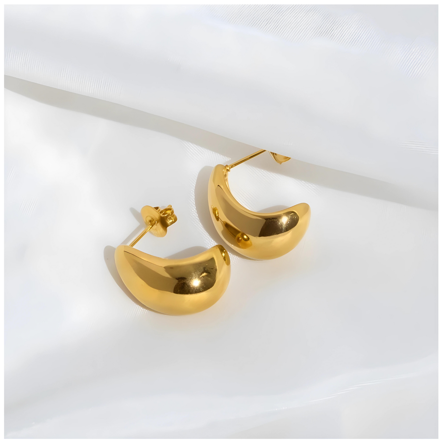 Gelena • 18K Gold Earring • Non Tarnish Jewelry