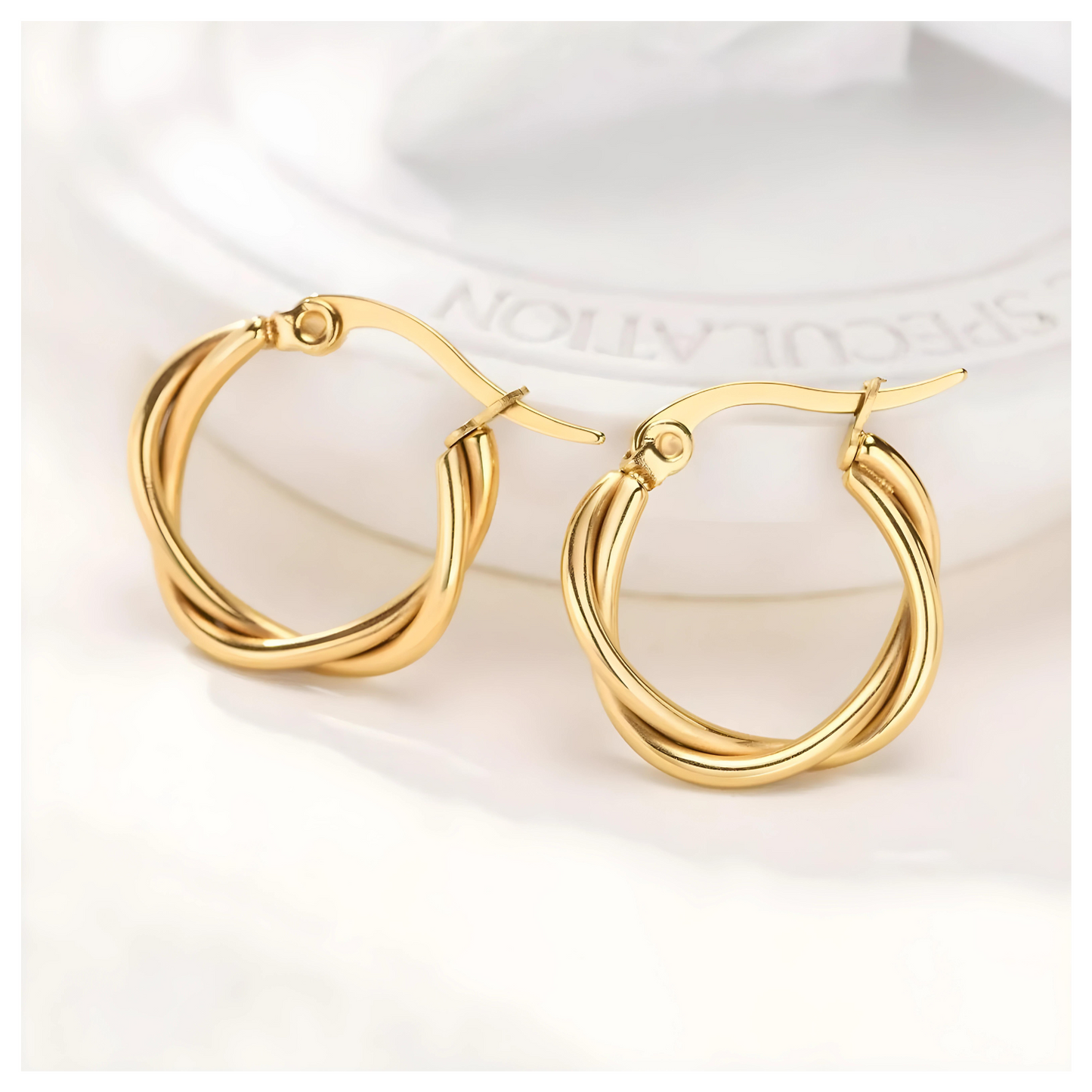 Rolina • 18K Gold Earring • Non Tarnish Jewelry