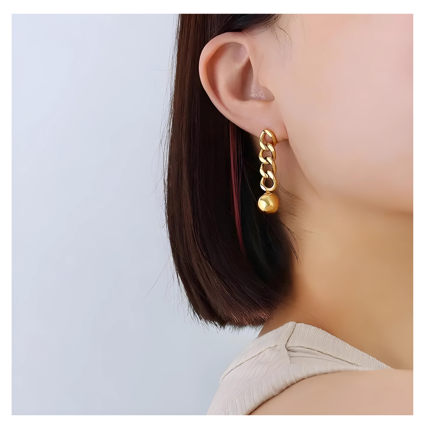 Moriah • 18K Gold Earring • Non Tarnish Jewelry