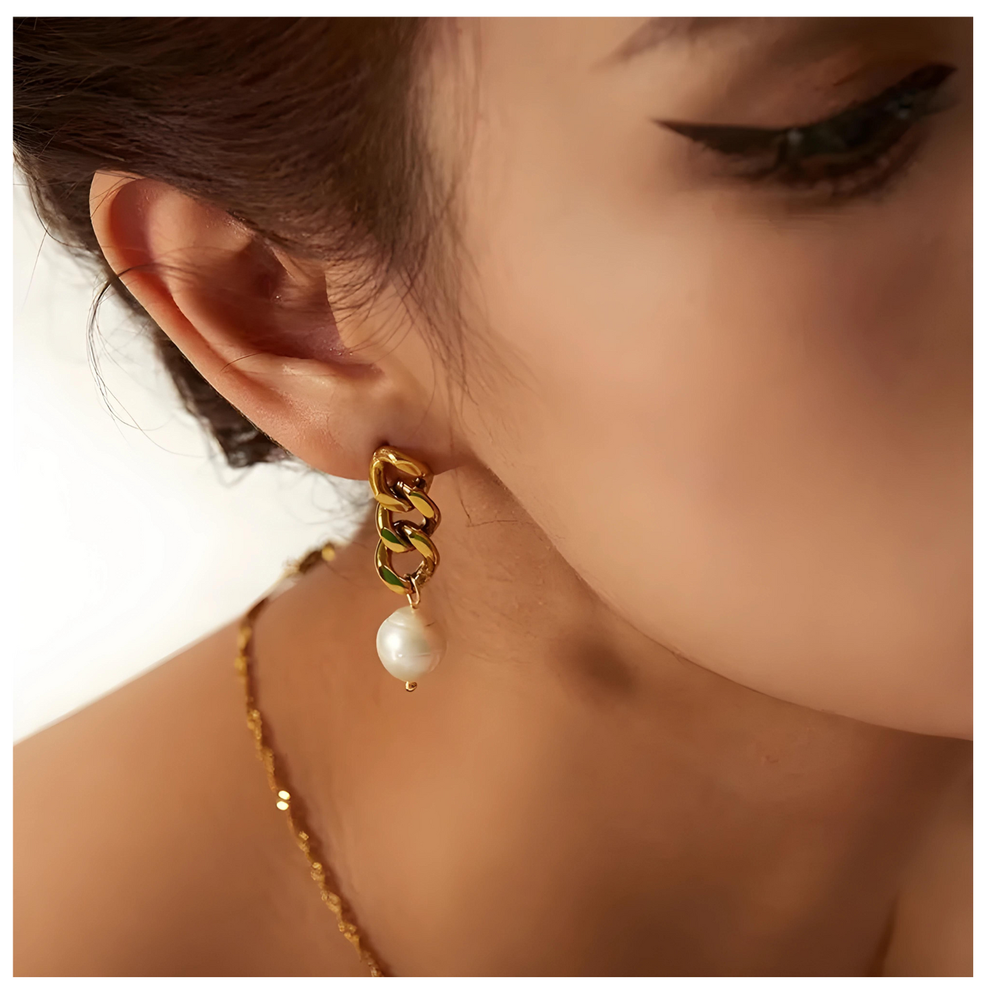 Moriah • 18K Gold Earring • Non Tarnish Jewelry