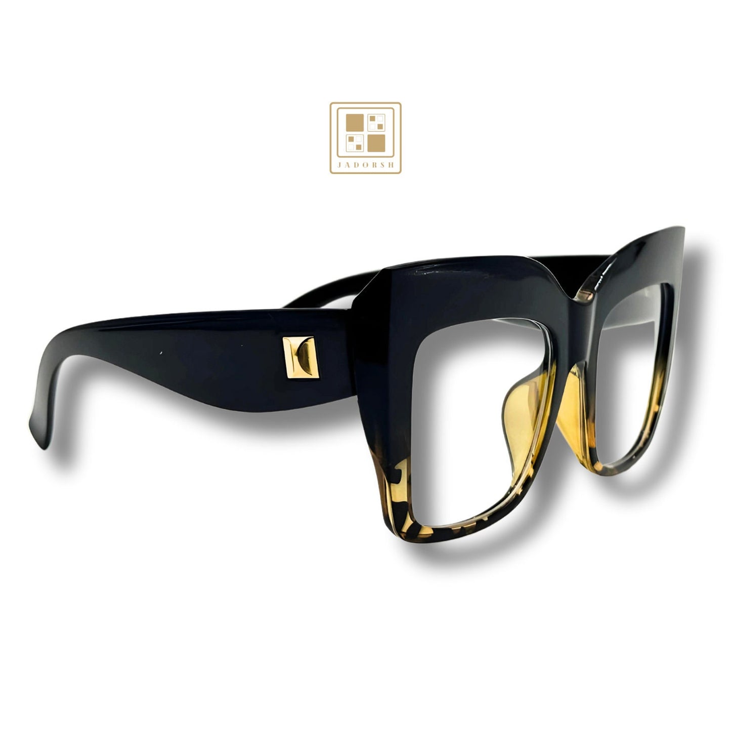 Gisella - Oversize Clear Lens Blue Light Blocking Eyeglasses