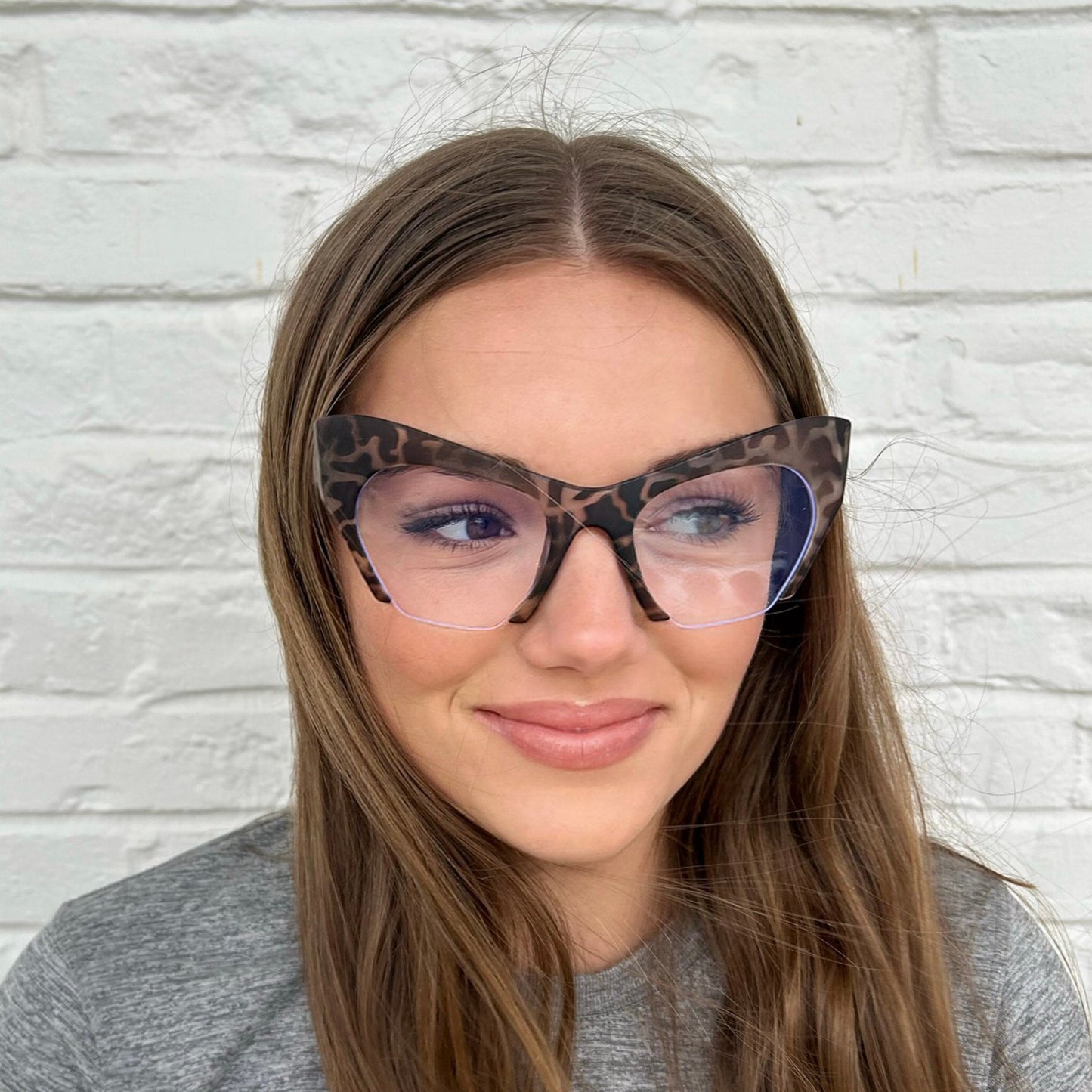 Elisa - Cat Eye Clear Lens Blue Light Blocking Eyeglasses