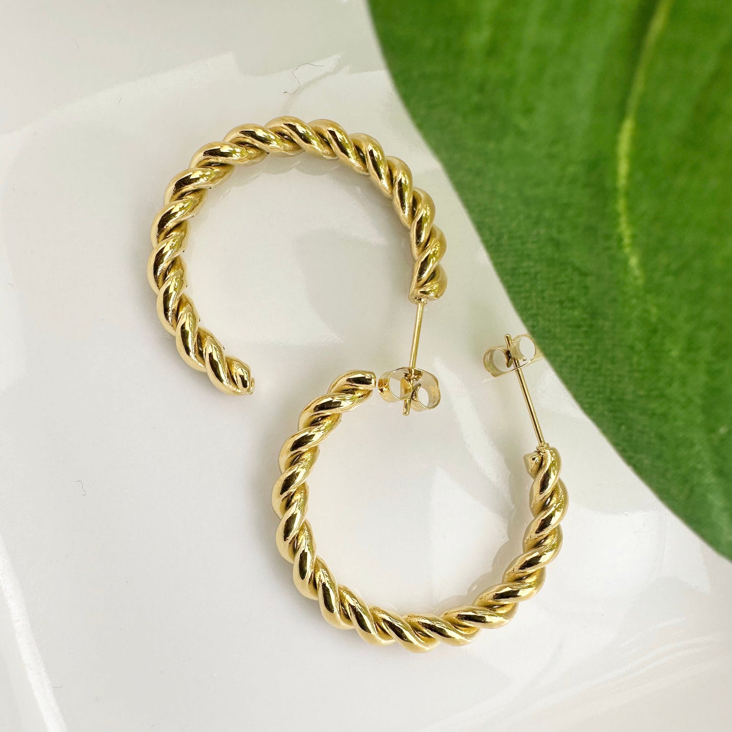Helena • 18K Gold Earring • Non Tarnish Jewelry