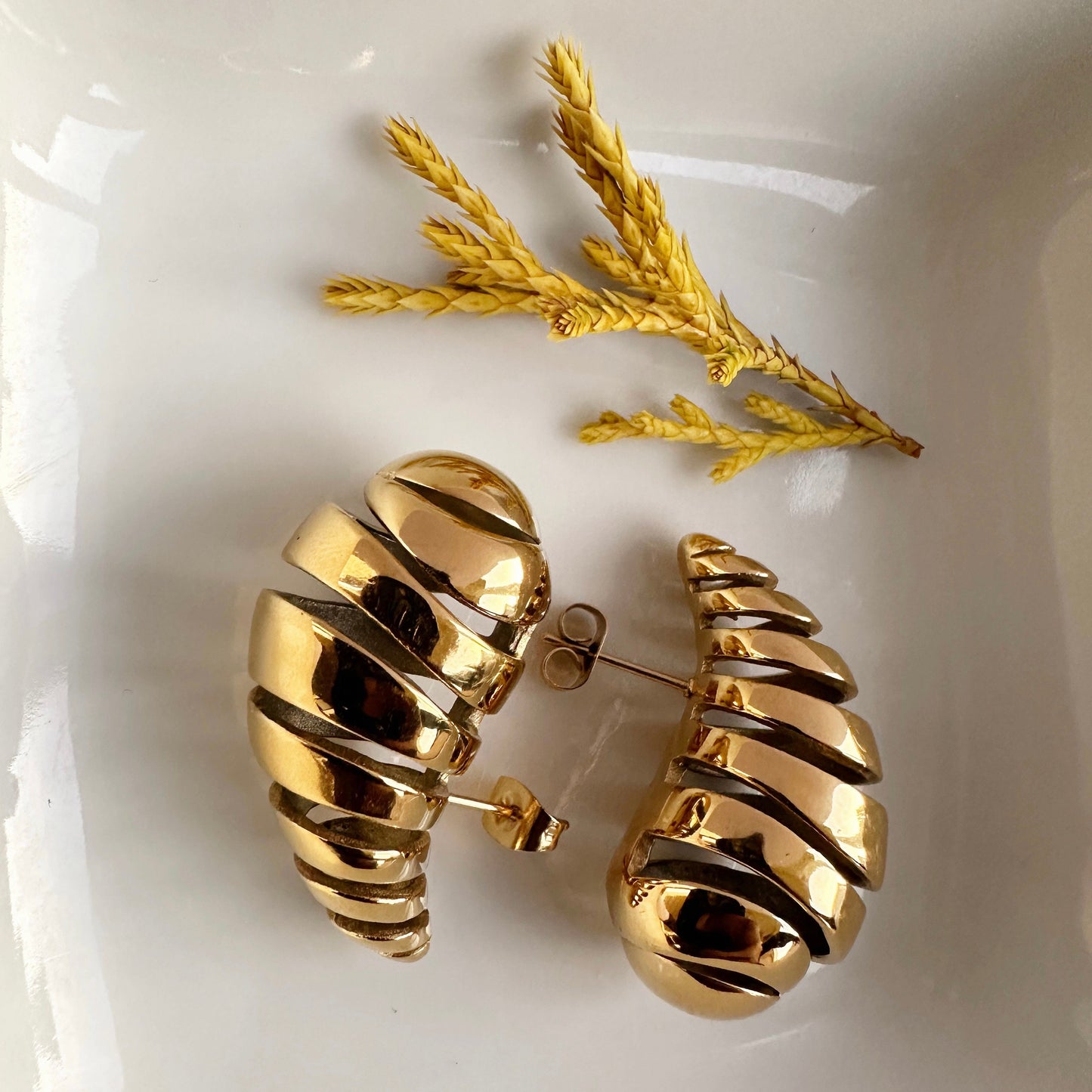 Alaina • 18K Gold Earring • Non Tarnish Jewelry