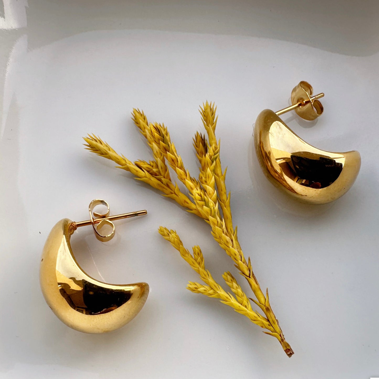Gelena • 18K Gold Earring • Non Tarnish Jewelry