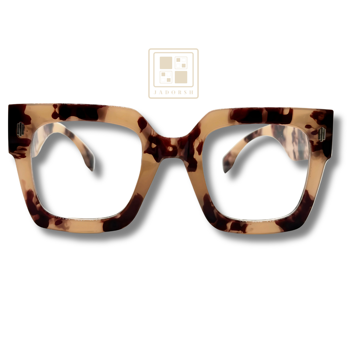 Bianca - Oversize Clear Lens Blue Light Blocking Eyeglasses