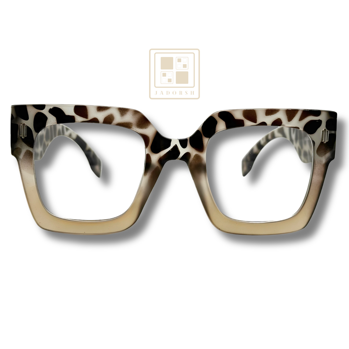 Bianca - Oversize Clear Lens Blue Light Blocking Eyeglasses