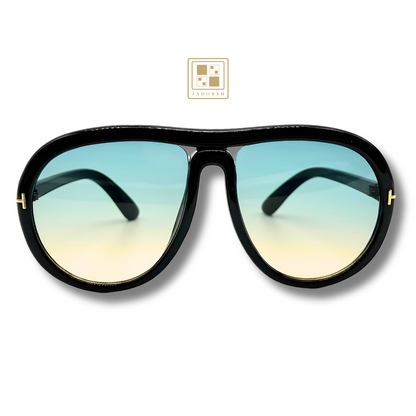Velina - Oversize Clear Lens Blue Light Blocking Eyeglasses