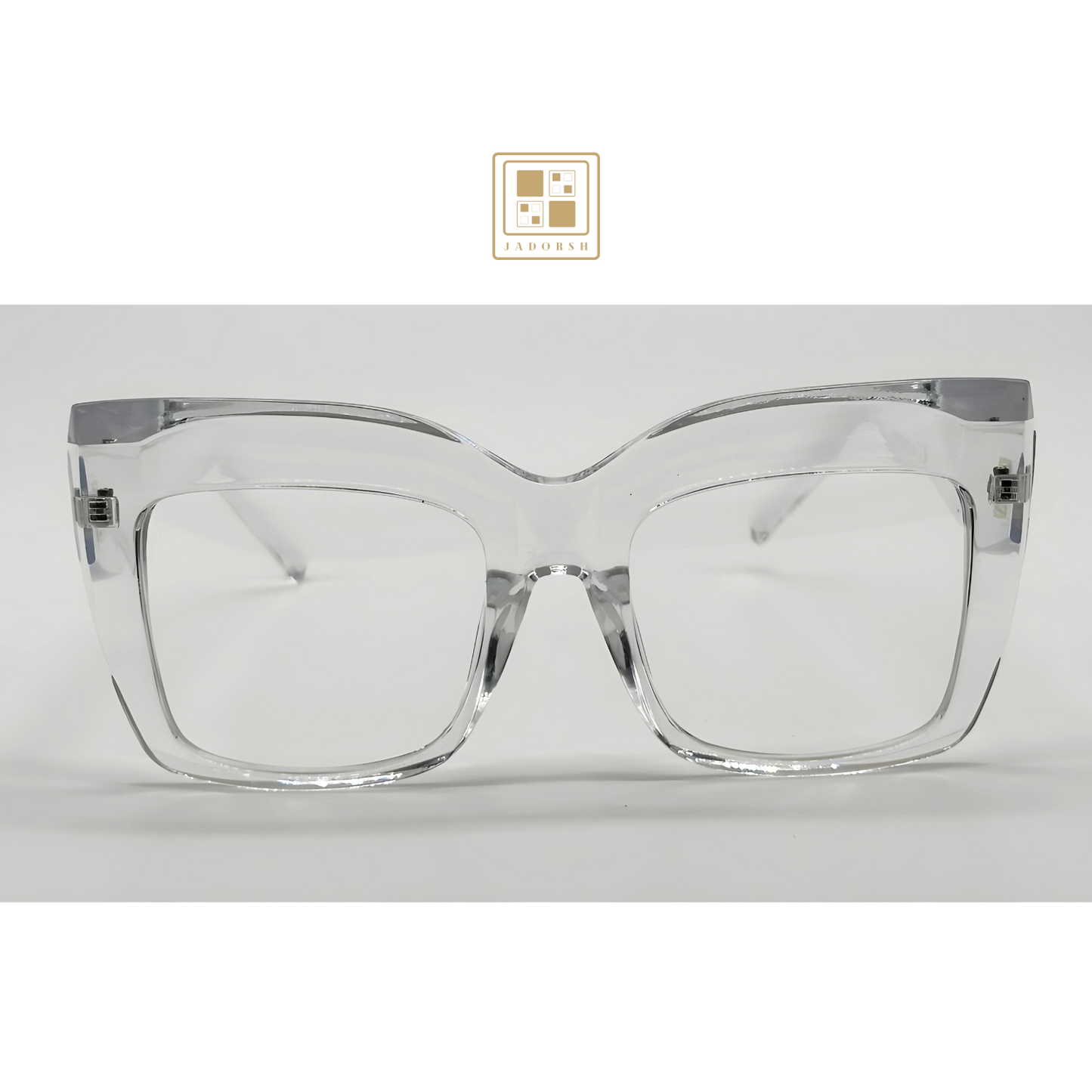 Melina - Oversize Clear Lens Blue Light Blocking Eyeglasses
