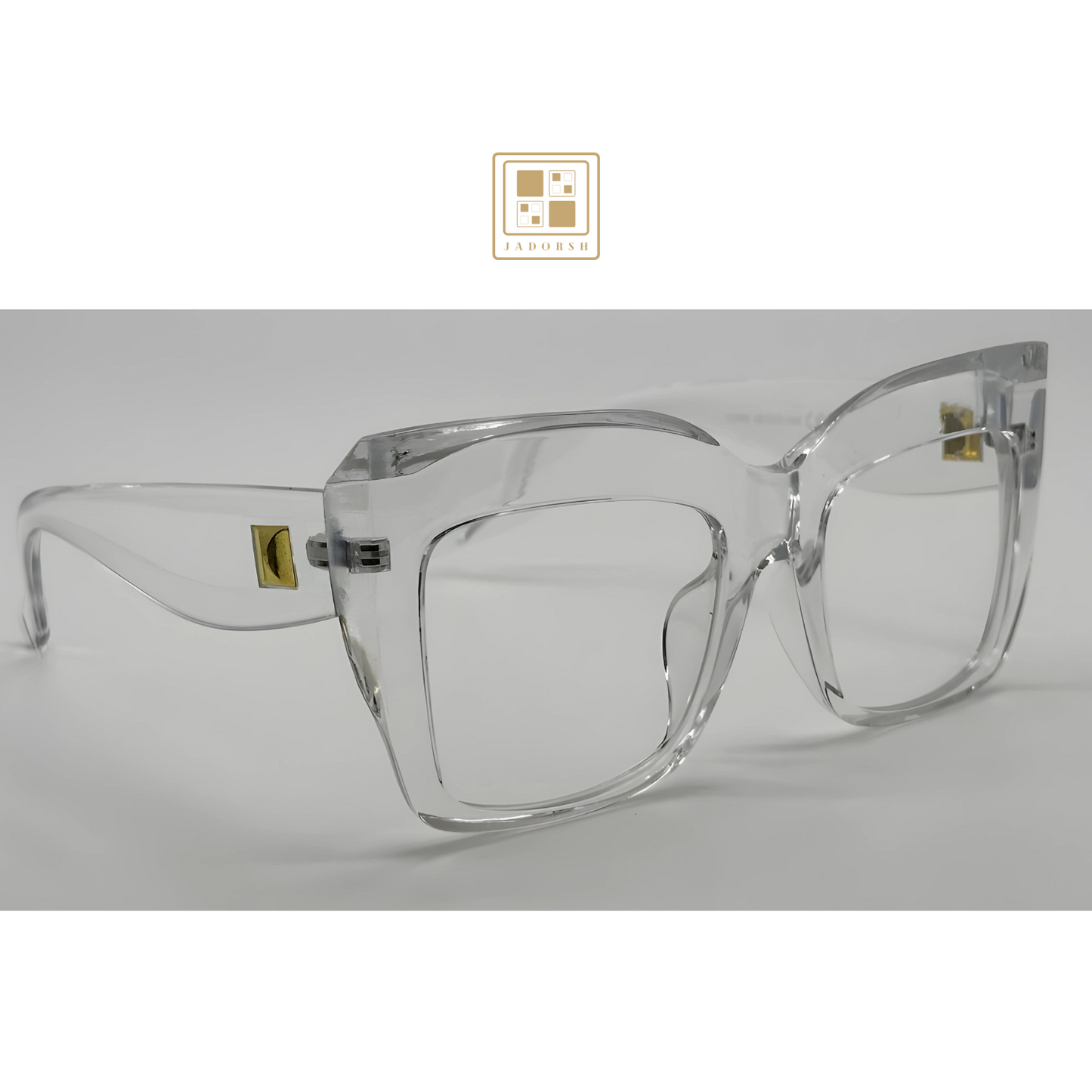 Melina - Oversize Clear Lens Blue Light Blocking Eyeglasses