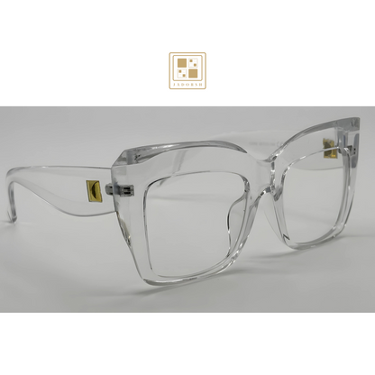 Melina - Oversize Clear Lens Blue Light Blocking Eyeglasses