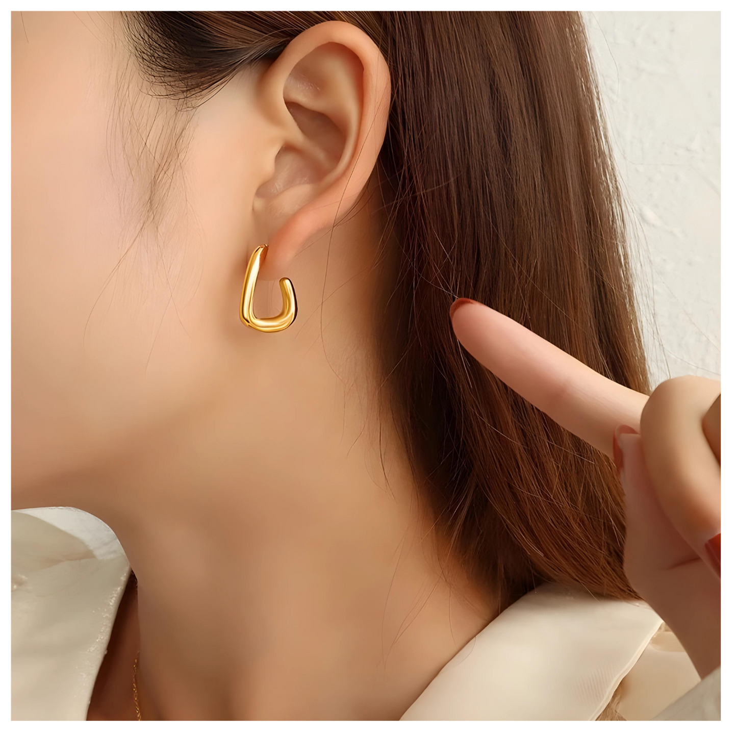 Zemia • 18K Gold Earring • Non Tarnish Jewelry