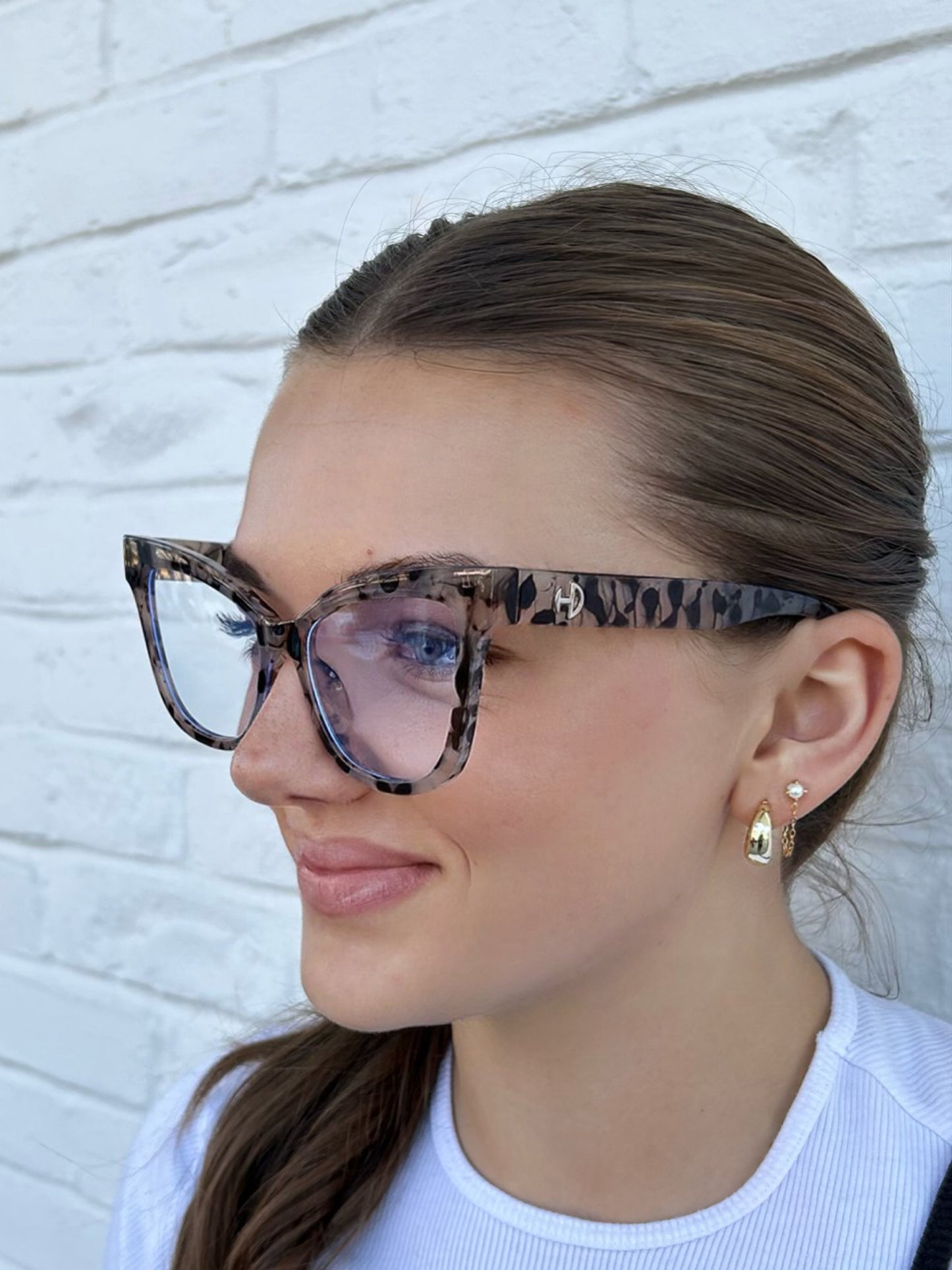 Lucia - Cat Eye Clear Lens Blue Light Blocking Eyeglasses