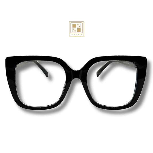 Paola - Oversize Clear Lens Blue Light Blocking Eyeglasses