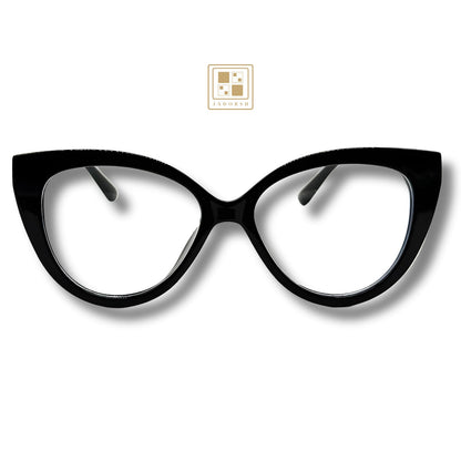 Omilia - Cat Eye Clear Lens Blue Light Blocking Eyeglasses
