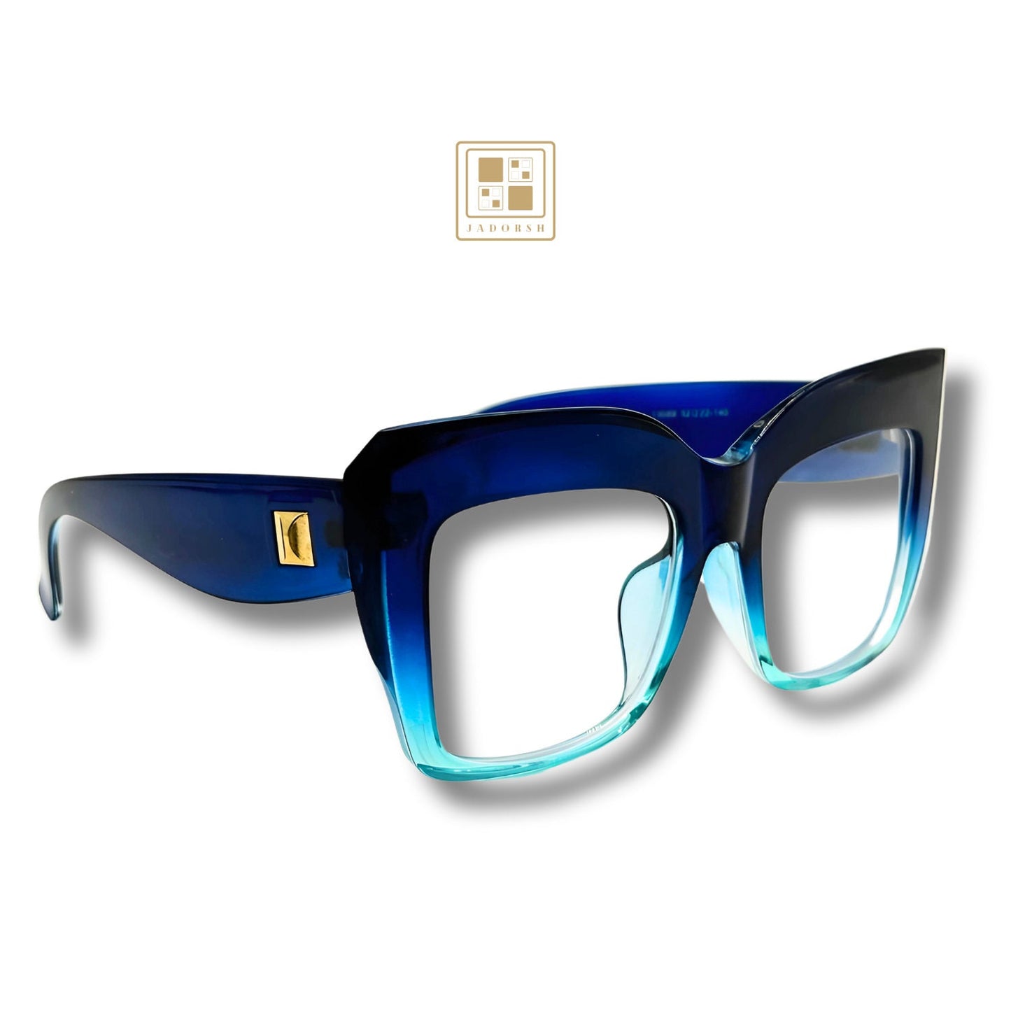 Melina - Oversize Clear Lens Blue Light Blocking Eyeglasses