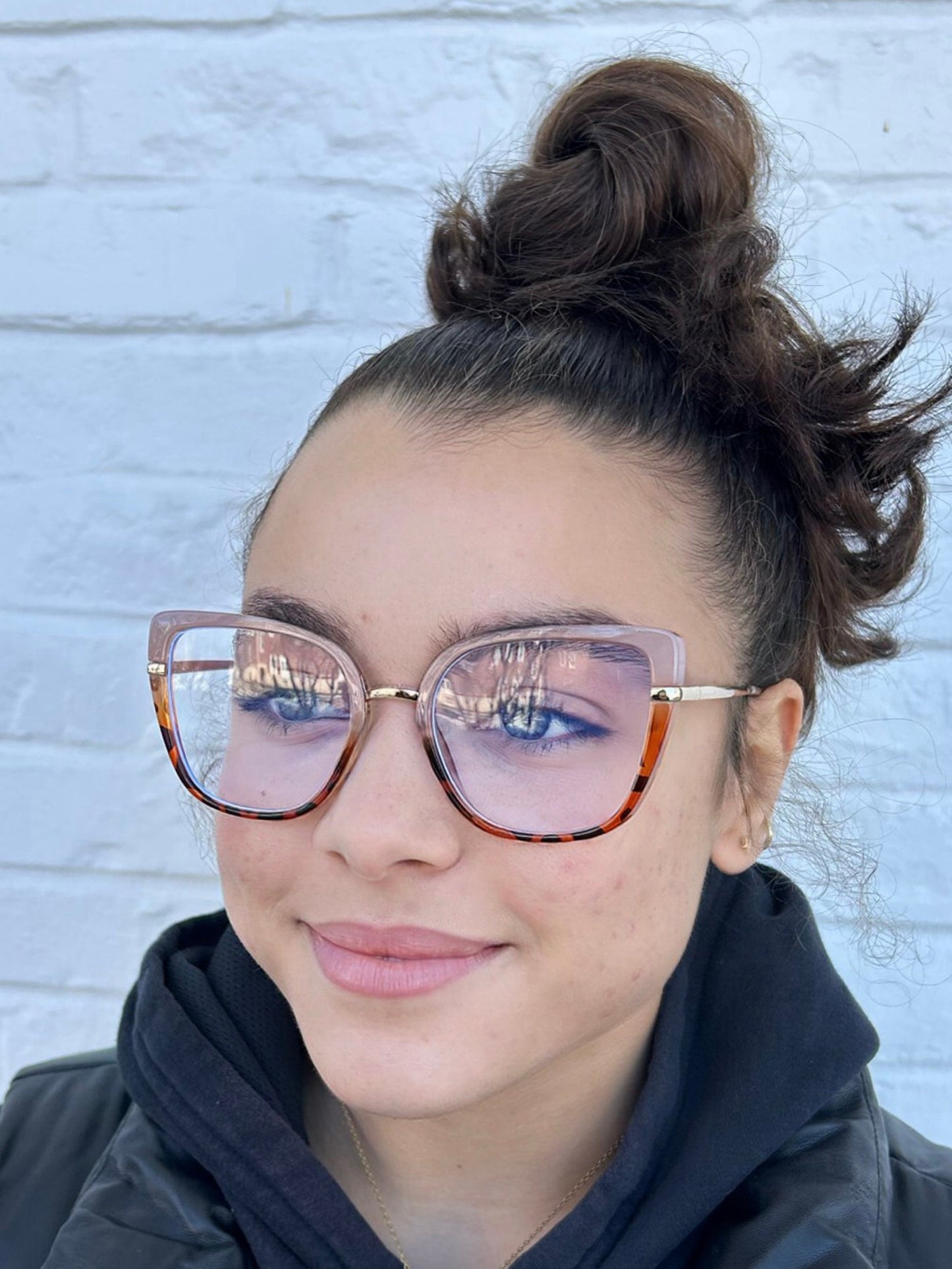 Julia - Oversize Clear Lens Blue Light Blocking Eyeglasses