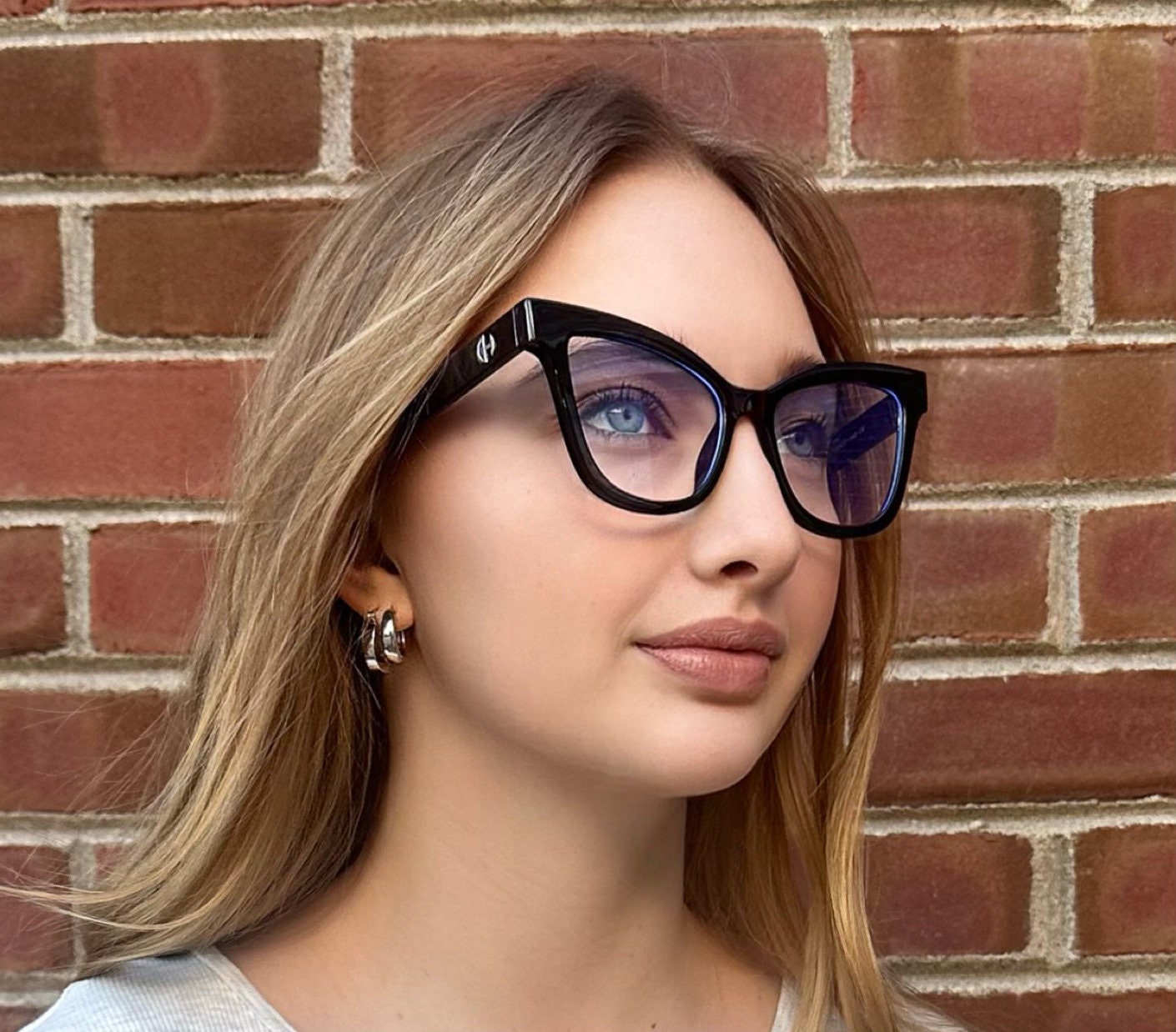 Lucia - Cat Eye Clear Lens Blue Light Blocking Eyeglasses