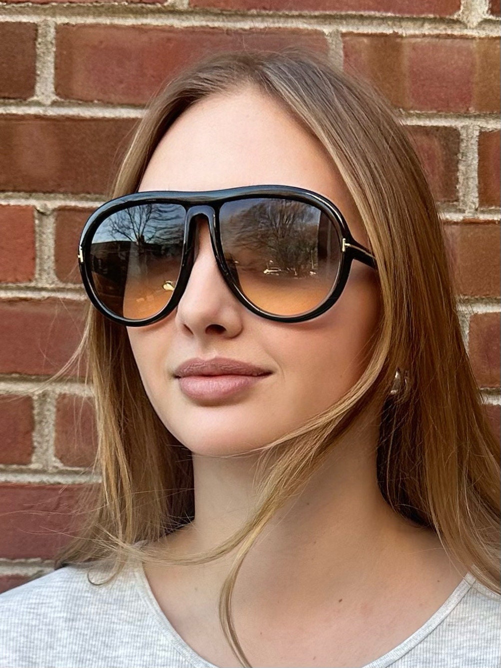 Velina - Oversize Clear Lens Blue Light Blocking Eyeglasses