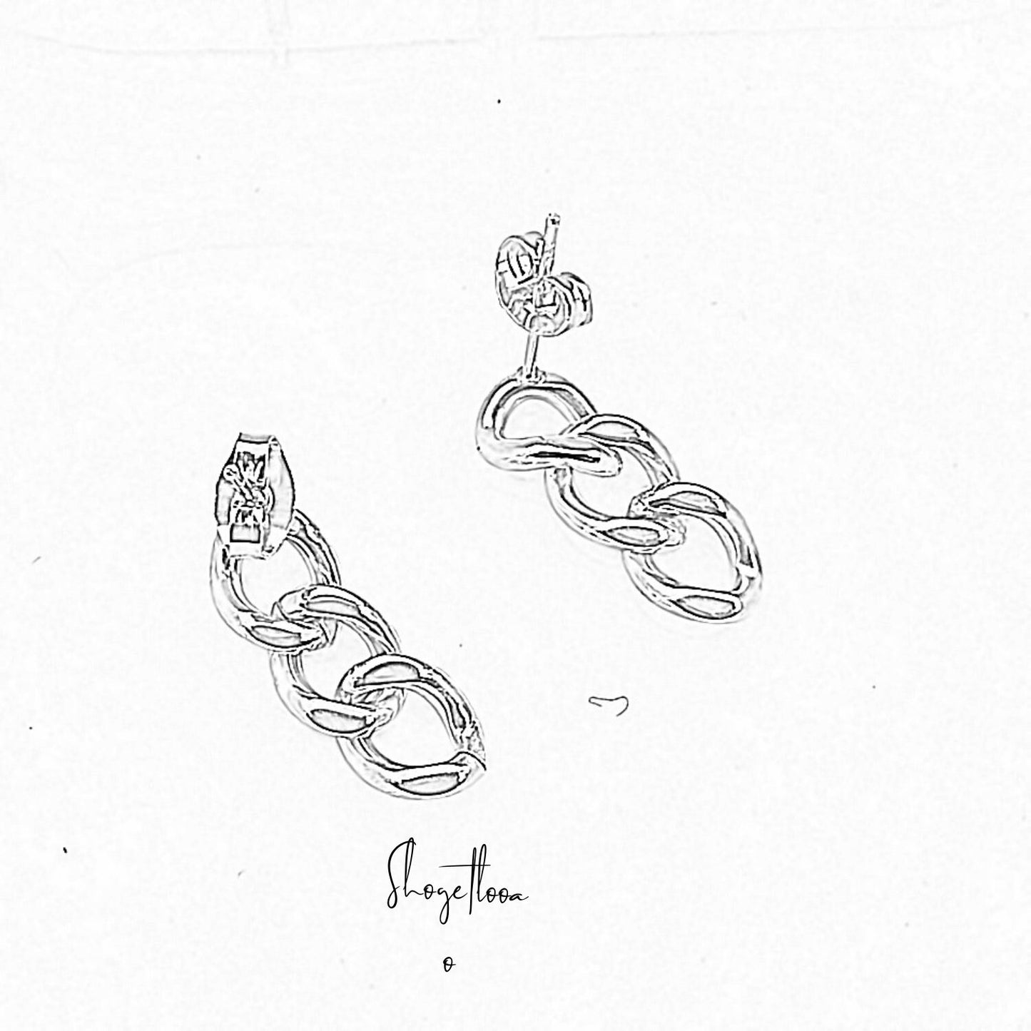 Floria • 18K Gold Earring • Cuban Link • Non Tarnish Jewelry