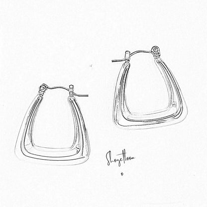 Diana • 18K Earring • Non Tarnish Jewelry