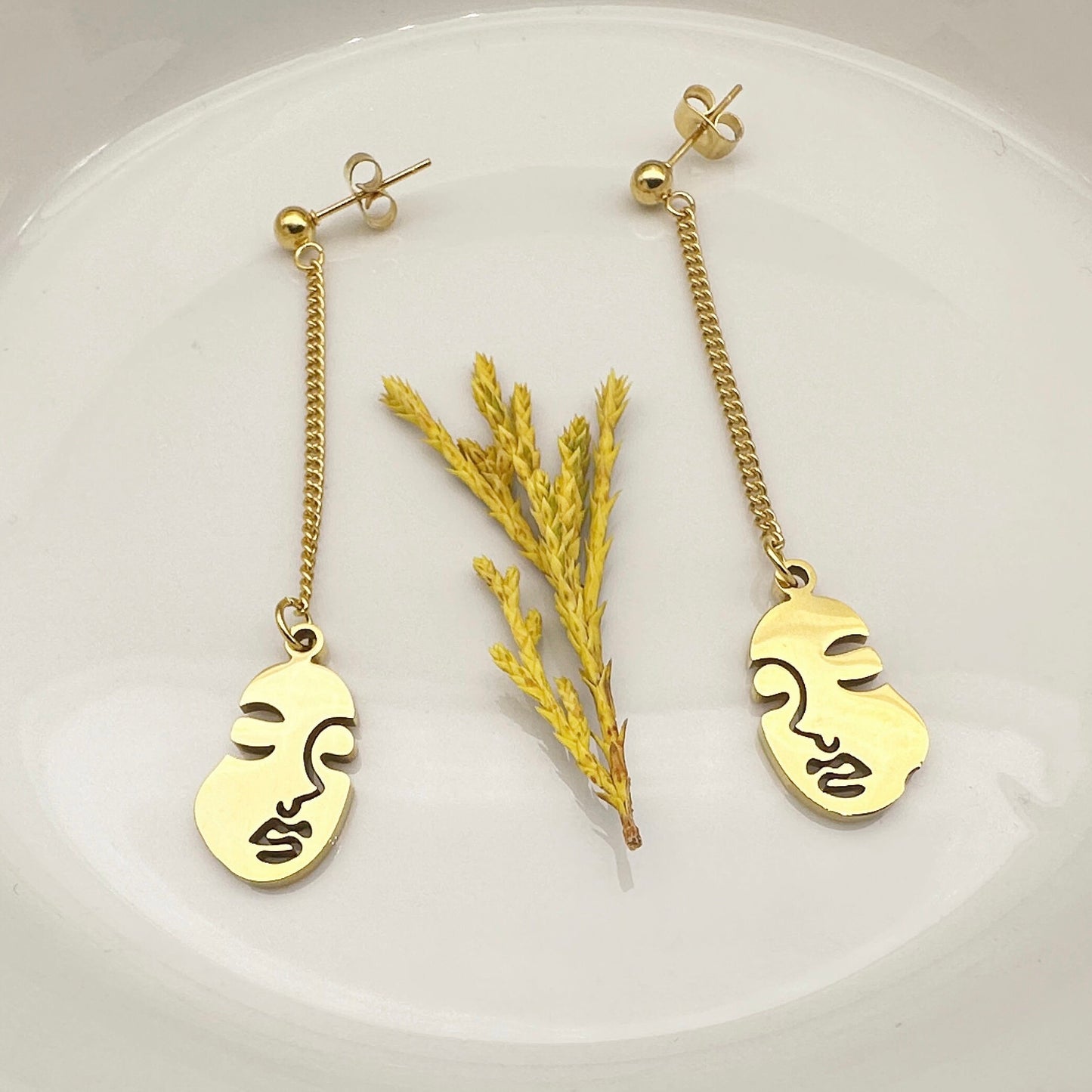 Julia • 18K Gold Earring • Non Tarnish Jewelry