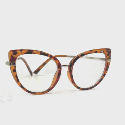 Julia - Oversize Clear Lens Blue Light Blocking Eyeglasses
