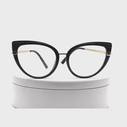 Celina - Cat Eye Clear Lens Blue Light Blocking Eyeglasses